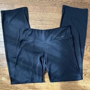 Nike Dry-Fit High-Waisted Black Wide-Leg Yoga Pants Size Large